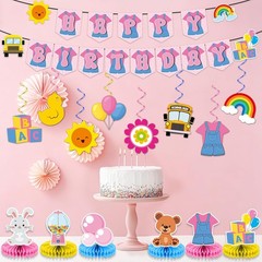 Cartoon Teacher Birthday Party Decorations Cartoon Girls Happy Birthday Banner H