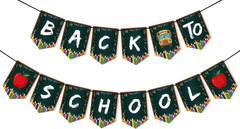 Back to School Banner Decorations First Day of School Banner | Welcome Banner fo