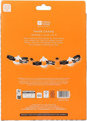 100 X Paper Chains, 21Ft Halloween Paper Garland, Precut Spooky Prints with Cats