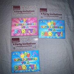 Birthday Party 13pc Bundle – Invitations-￼ Banners-Napkins-Confetti- Bday Badges