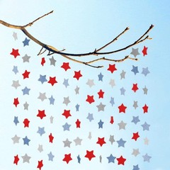 6 Pack Patriotic Star Streamers Garland Red White Blue Bunting Banner Paper H…