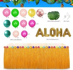 169 Pcs Tropical Luau Birthday Party Decorations Set for Unforgettable Events