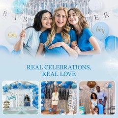 All-In-One Baby Shower Decorations Kit – Blue 165 Pcs