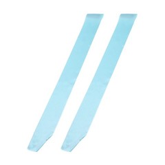 2Pcs 63″x4″ Blank Satin Sash DIY Plain Sash Prom Queen Sashes Light Blue