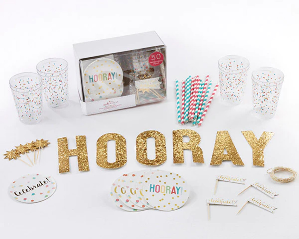 Party In A Box – Fun Confetti – Party Supply 50 Piece Set