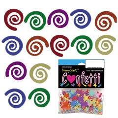 Multicolor Curly Q Confetti Party Table Scatter Retail Pack #9542 QS0 1 Pack