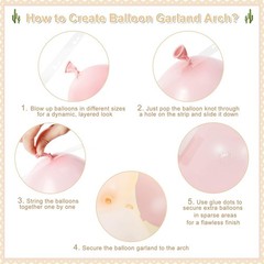 Light Pink Balloon Garland Arch Kit,145pcs Mexicanos Pink Sand White Beige Ba…