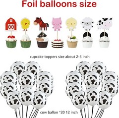 Farm Birthday Party Decorations Supplies Farm Animals Barn Backdrop Banner Farm