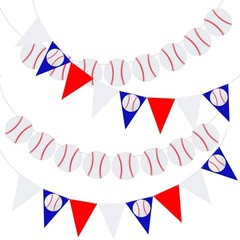 4 Pieces Baseball Party Decorations Baseball Banner Sports Ball Birthday Part…