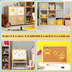 120 Pcs Gold Star Cutouts Assorted Sizes Paper Star Shapes Die Cut 6 4 2.5 In…