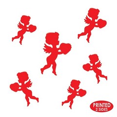 Beistle Valentine’s Day Cupid Cutouts 6 Pack Assorted Sizes Wall or Window Decor