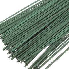 100Pcs Reusable Floral Wire Stems Metal Flower Rod DIY Flower Stem Support Green