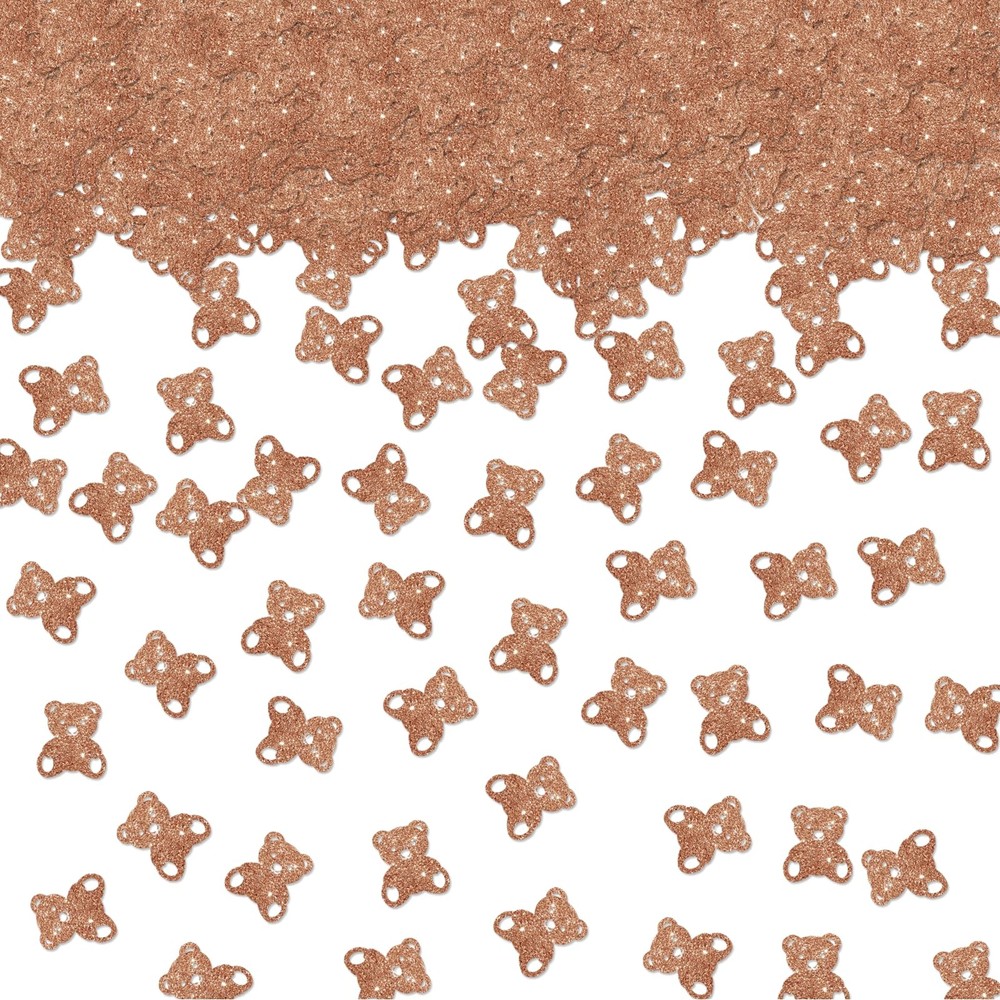 100 PCS Bear Confetti We Can Bearly Wait Baby Shower Table Paper Scatters