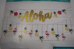 Amscan Aloha Luau Multi Pack Banner Hanging Decor Pineapple Flamingo Palm Tree