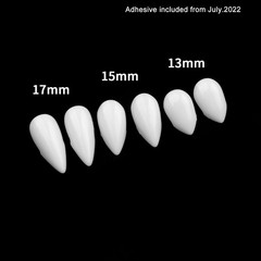 FINGOOO Halloween Vampire Teeth,3 Pairs Horror False Teeth for 3pairs