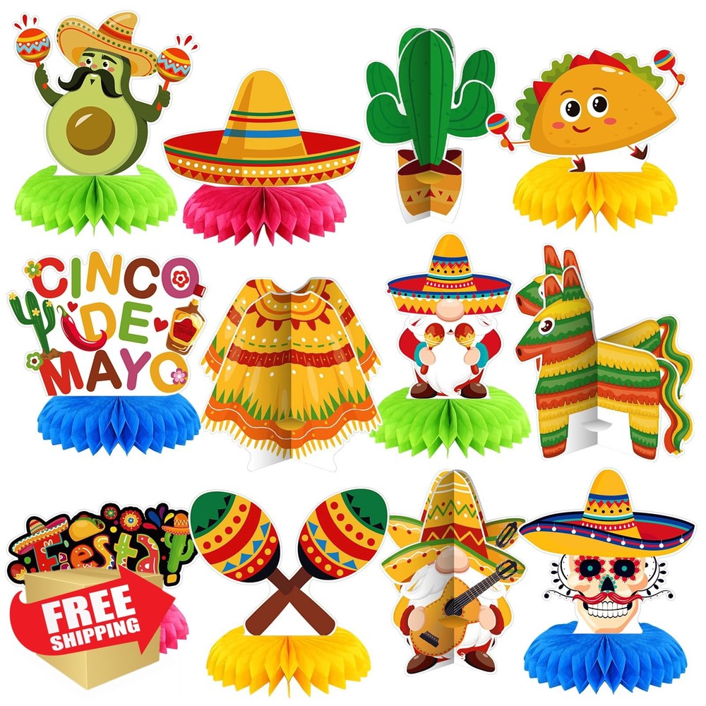 Weekgrat Fiesta Honeycomb Centerpieces Mexico
