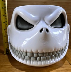 Disney Nightmare Before Christmas Jack Skellington Candy Bowl Skull Halloween