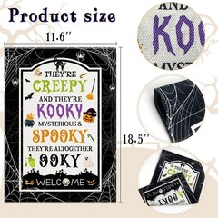 Weather-Resistant Halloween Garden Flag – Perfect for Parties & Porches 12×18