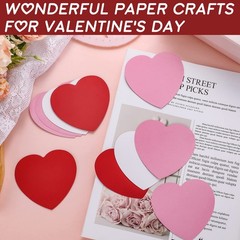 Geyee 108 Pcs 3.5 Inches Heart Cutouts Paper Bulletin Board Decoration Classroom