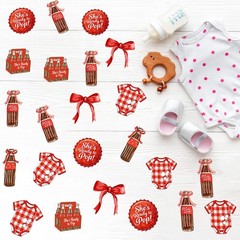 200 PCS Shes Ready to Pop Confetti Baby Shower Party Decorations Scatter