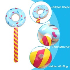 4 Pcs Candyland Birthday Party Decorations Inflatable 33 Inch Lollipop Stick …