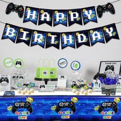 Video Game Party Supplies – Gamer Birthday Decoration Kit for Boys Including …