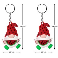 24 Pack Watermelon Gnome Keychains Watermelon Party Favors for One in a Melon…