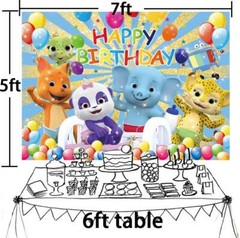 Word Party Party Decor Birthday Decor Backdrop Banner Background Birthday Gift