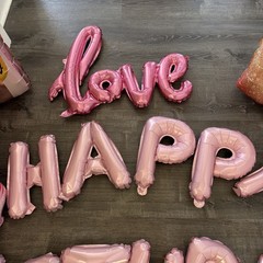 Happy Birthday Decorations Lipstick Balloons Wine Let’s Party Birthday