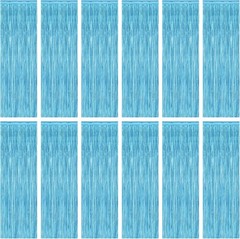 2 Pack Tinsel Backdrop, Birthday Silver Party Streamer Fringe Curtains Foil