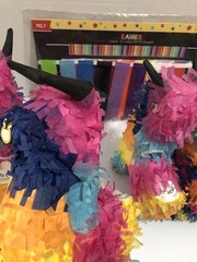 Mini Pinyata Bulls/Donkeys & Decorative Banner Party Decor