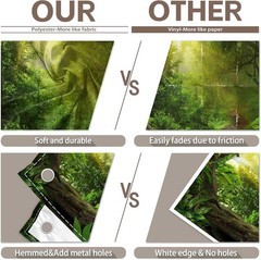 8x6ft Jungle Forest Photography Backdrop Tropical Rainforest Natural Scenery