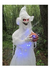 Halloween Non Animated Standing Witch Scary Light Up Eyes Party Prop Decoration⭐