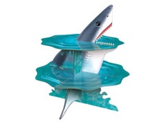 Shark Cupcake Stand 3 Piece Set Ocean Theme Birthday Party Display Halloween New