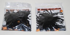 New 120pc Black 3-D Bats and 24 Spiders Decorations with Adhesive Sitckers