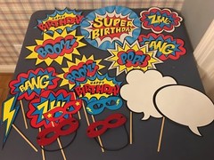 Batman DC Comics Birthday Party Decor Decorations Supplies Figures HUGE LOT- EUC