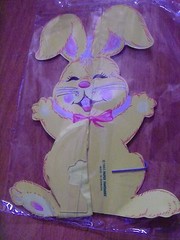 Honeycomb Easter Trio Chick Egg Bunny 5.5″ Vintage 1993 Paper Fantasies NOS