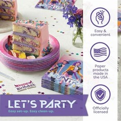 K-POP Demon Hunter Disposable Tableware (SET COMES WITH DESSERT PLATES ONLY)