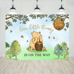 Vintage Pooh Bear Backdrop Decorations Classic Winnie Background