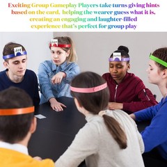 48 Pcs Headbands Game Guess Can Insert Card Headbands Board Games for Family …