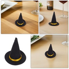 30 Pcs Mini Felt Witch Hat Hallowween Decoration Party Bottle Topper Toppers