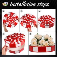 Pcs Casino Theme Party Decorations 9 Inch Large Poker Chip Favor Boxes Jumbo 6