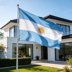 Flag, Flag of 3×5 Ft – Polyester Lightweight Flags with 2 Brass 1 Pc Argentina