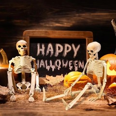 3Posable Skeleton Decoration Human Shape Halloween Party Decor
