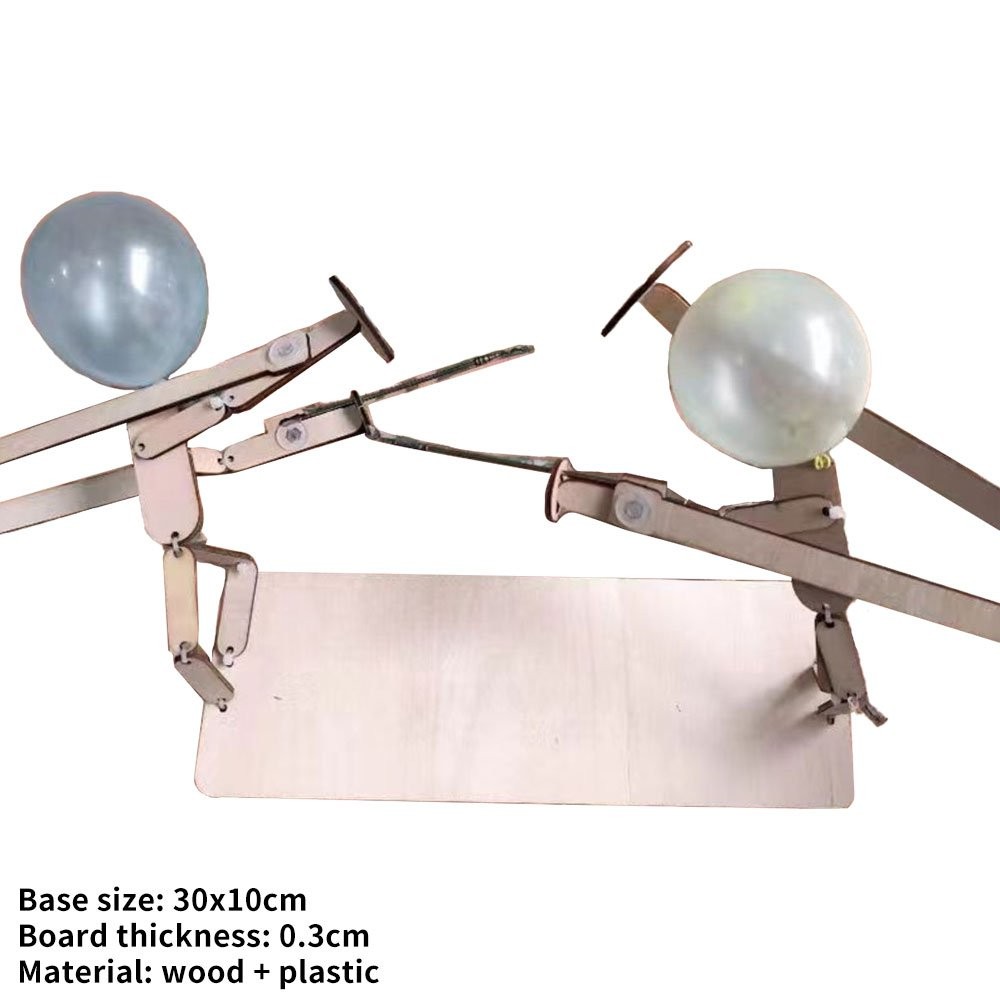 Balloon Bamboo Man Battle 2024 New Handmade Wooden Fencing Puppets JQ