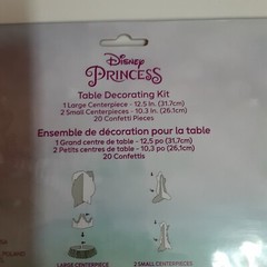 Disney Princess Table Decorating Kit Birthday Party Decoration 3pcs + Confetti