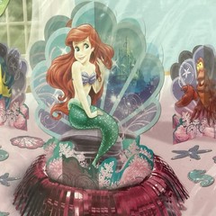 Disney Princess Ariel & Flounder Birthday Table Decorating Kit Mermaid 23 PC