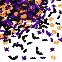 Halloween Confetti Glitter Sprinkles Bats Spider Pumpkin Table Scatter 60g