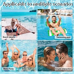 3 Pack Pool Floats,Inflatable Pool Floats Hammock 4-in-1 Multi-Purpose for Adult