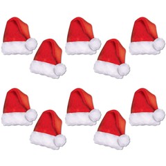 Beistle Mini Santa Hat Cutouts – Christmas/Winter | Party Supply | Decoration